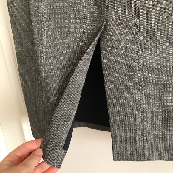 TEENFLO Stretch Linen Pencil Skirt Size 8 - Picture 8 of 8
